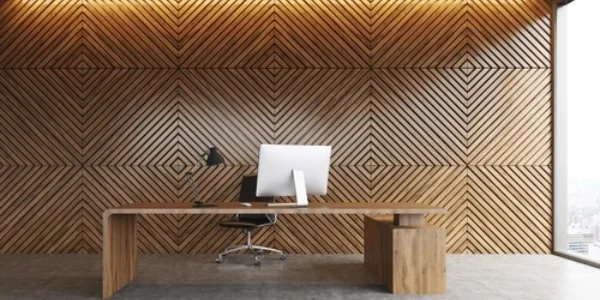 corporate office with seamless wall panels